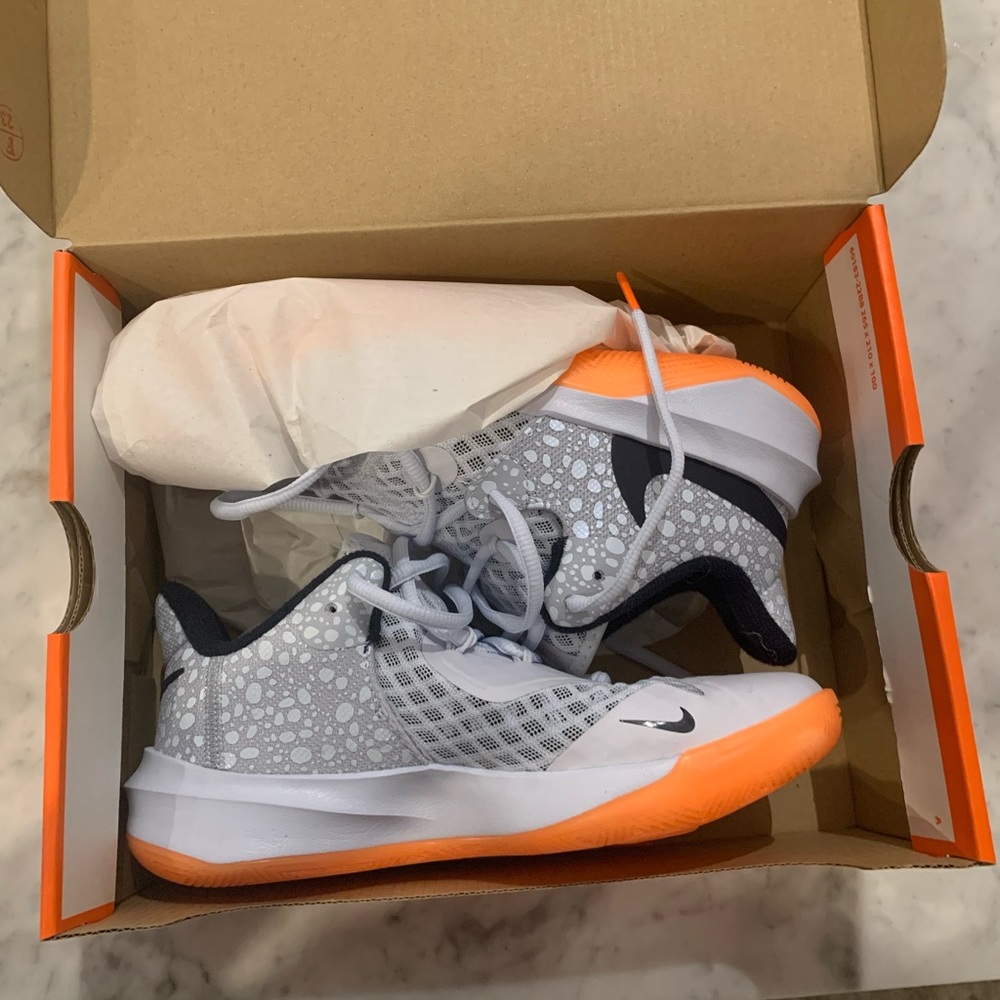 Nike Kids' White and Orange Sneakers